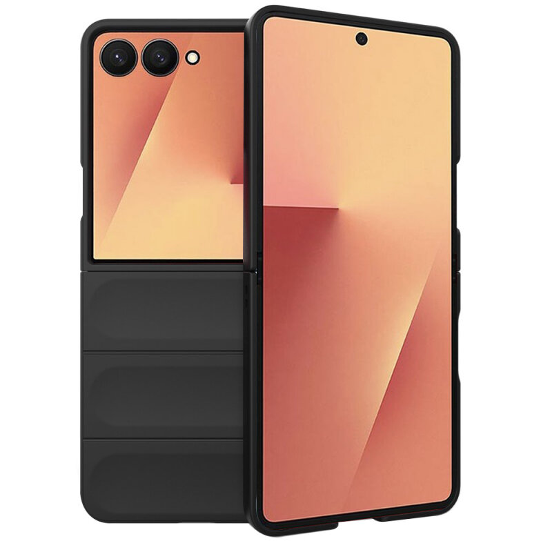 Husa Techsuit pentru Samsung Galaxy Z Flip7 F766 Neagră