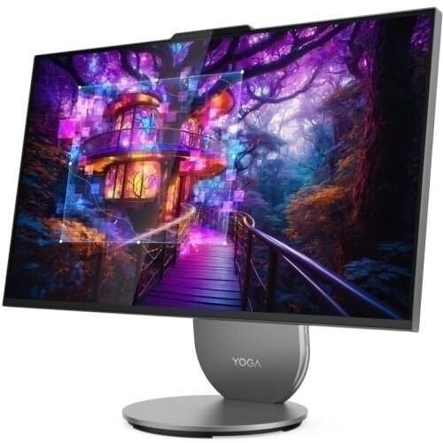 Sistem All in One Yoga AIO 27IAH10 QHD 27inch Intel Core Ultra 5 125H 16GB 1TB SSD Free Dos Luna Grey