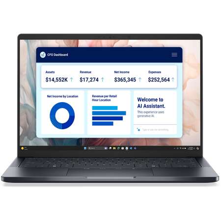Laptop Dell Pro 14 Premium PA14250 FHD+ 14 inch Intel Core Ultra 5 238V 32GB 512GB SSD Windows 11 Pro Black
