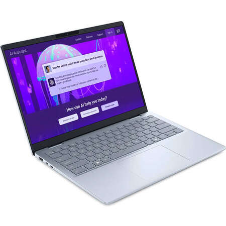 Laptop Dell 14 Plus DB14250 14 inch 2K Touch Intel Core Ultra 7 256V 16GB LPDDR5X 1TB SSD Windows 11 Pro 3Yr CIS Iced Blue