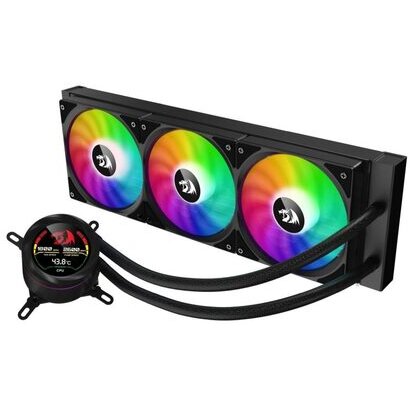 Cooler Procesor CCW-1017  cu Lichid Iluminare aRGB cu Display Negru