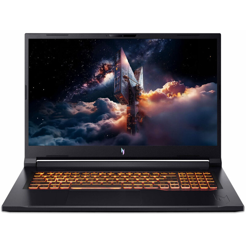 Laptop Nitro V17 AI FHD 17.3 inch AMD Ryzen 5 240 16GB 512GB SSD RTX 5050 Windows 11 Home Obsidian Black