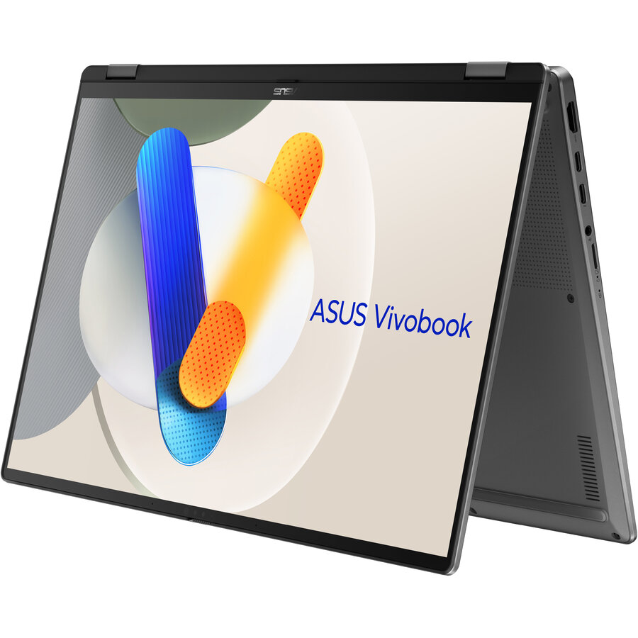 Laptop VivoBook Flip|TP3607SH-RJ013W|CPU Core Ultra|u7-258V|2200 MHz|16|Touchscreen|2880x1800|RAM 16GB|LPDDR5x|SSD 1TB|NVIDIA® GeForce RTXT 5050 Laptop GPU|8GB|ENG|Card Reader Micro SD|Windows 11 Home|Grey - imagine 2
