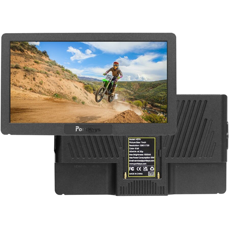 Monitor pentru Camera Video HD7H 7Inch Touchscreen 1000Nits 10W Negru
