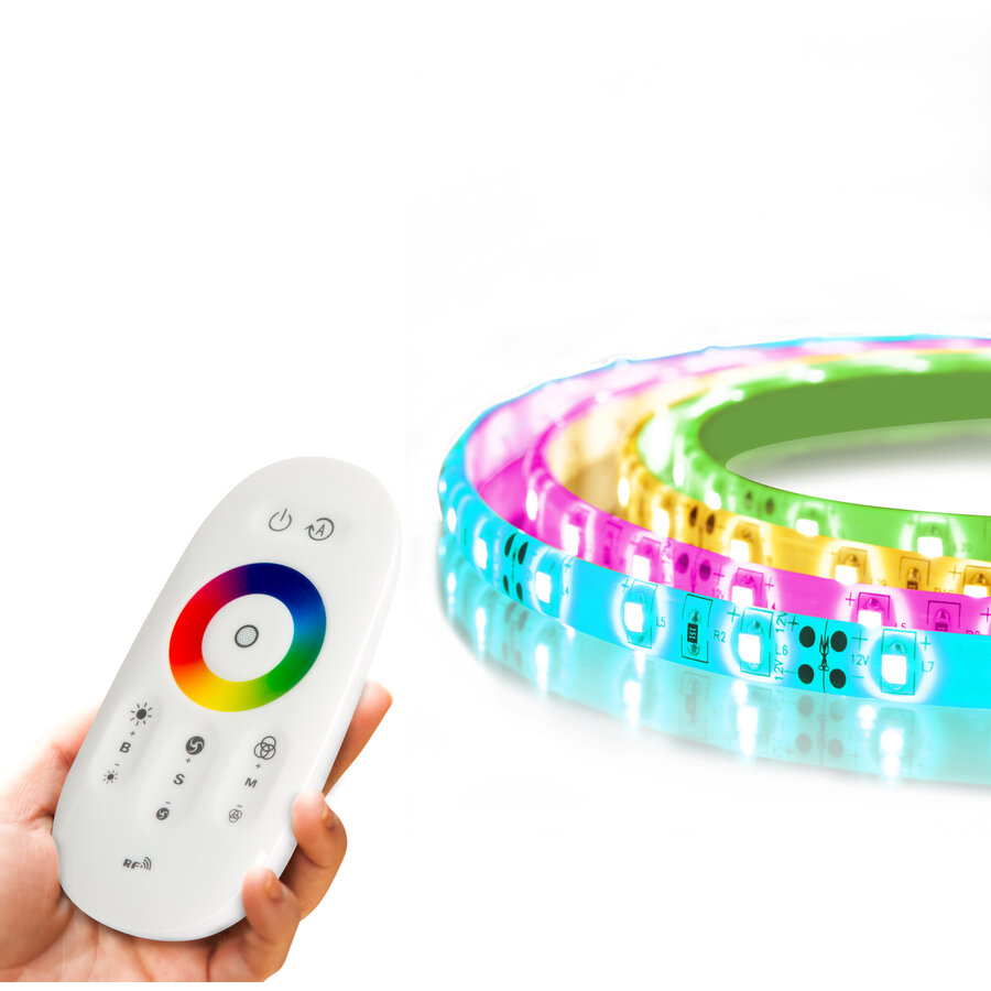 Banda LED RGB MagicControl 5m Peste 100 de ProgrameTelecomanda Tactila IP65
