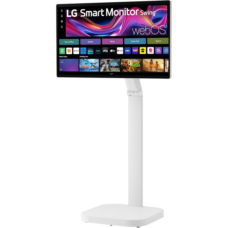 Monitor Smart Swing 32U889SA-W 4K IPS 31.5Inch Touch Display WebOS Stand Reglabil Mobil cu Roti Alb