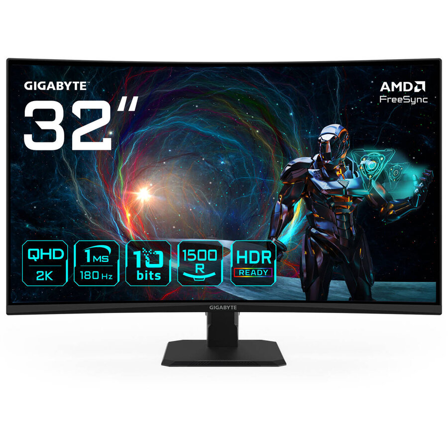 Monitor GS32QCA EU 32inch Curbat Gaming 180Hz WQHD VA AdaptiveSync Negru