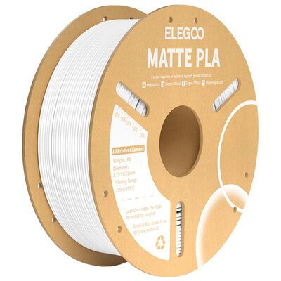 Filament Imprimanta 3D Elegoo PLA Matte Alb