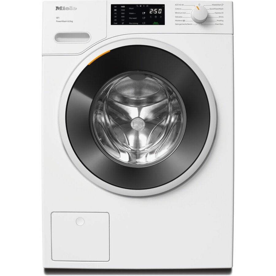 Masina de Spalat Rufe Frontala WWB360 WCS PWash&8KG 1400RPM QuickPowerWash Miele@home CapDosing Clasa A Alb