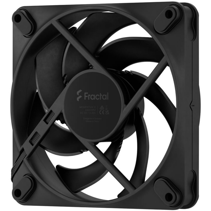 Ventilator Fractal Design Momentum 12 (FD-F-MO1-1201) 120MM Negru — imaginea 3