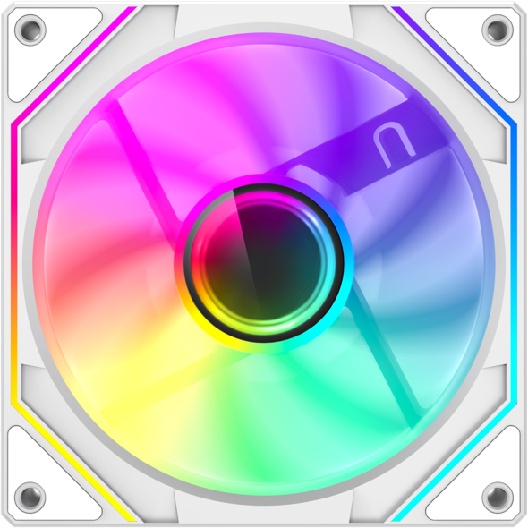 Ventilator Carcasa FN12A-S8I PWM 120MM Iluminare ARGB Alb