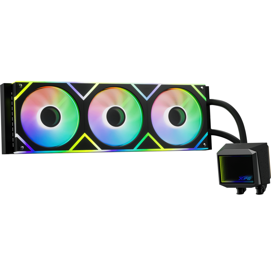 Cooler CPU XPG LEVANTE II 360, iluminare RGB, 3 x 120 mm (Alb) - imagine 2