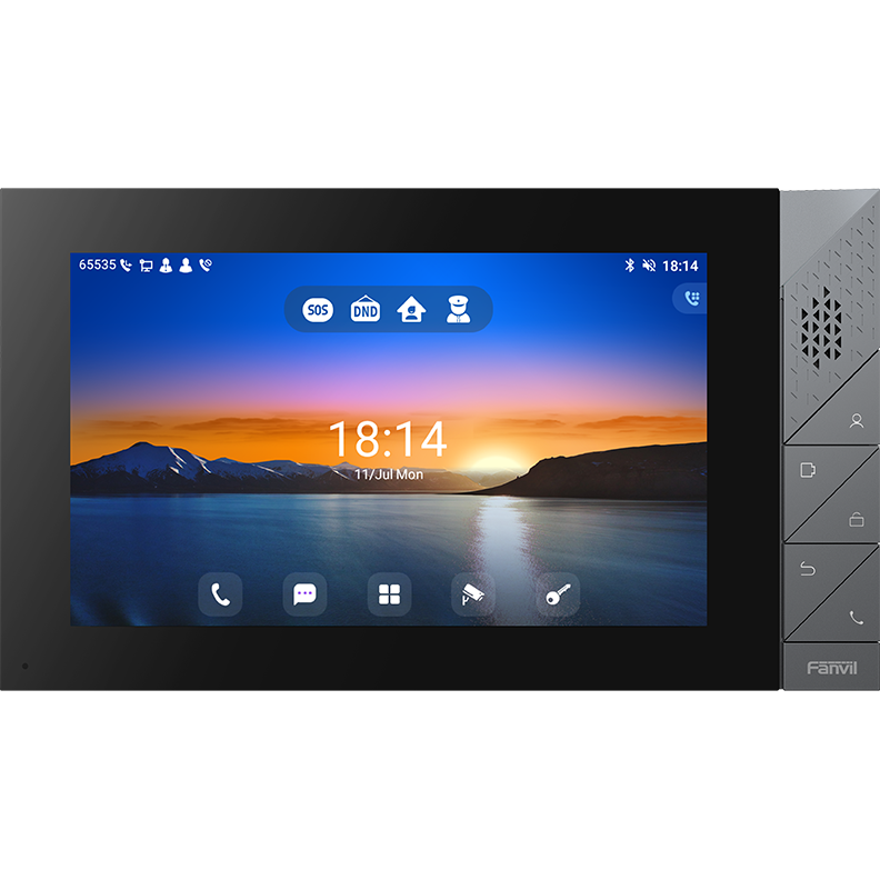 Statie Interioara i55A SIP Ecran Tactil Color 7Inch 1024x600 Android Negru