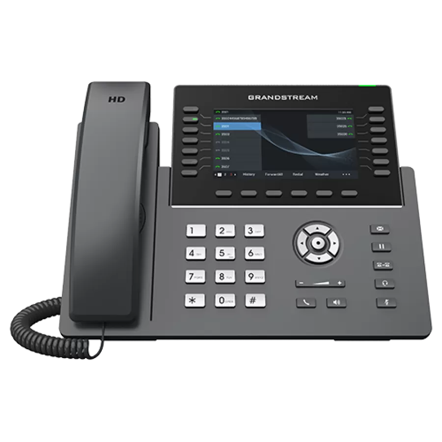 Telefon IP Profesional Grandstream GRP2650 SIP 14 Linii Ecran LCD 5Inch Wi-Fi PoE Gri
