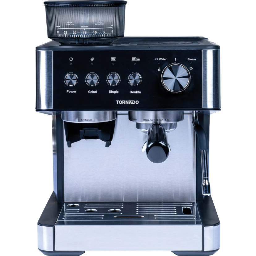Espressor TCM5431-GS Rezervor Apa 2.3L 20Bar Rasnita Ajustabila 2800W Argintiu/Negru