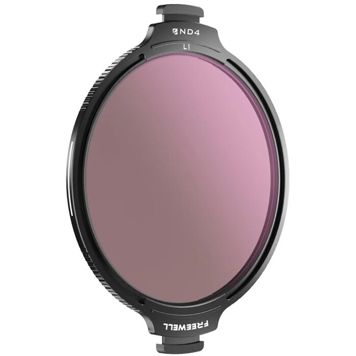 Accesoriu Camera Video Actiune ND4 pentru camere foto compatibil cu Real Locking VND/CPL, 116.6mm, Negru