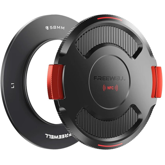 Accesoriu Camera Video Actiune compatibile cu Real Locking VND/CPL, 58mm, Negru