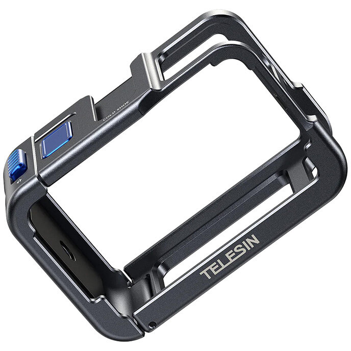 Accesoriu Camera Video Actiune Metal Case compatibila cu camera DJI Action 5 Pro/4/3, Negru