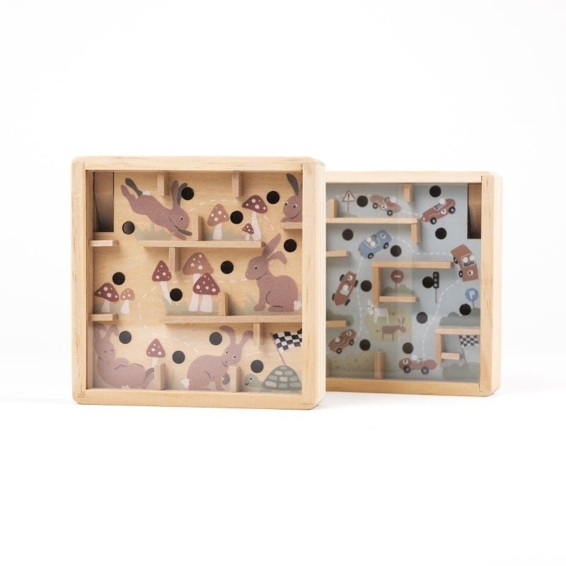 Jucarie Labirint din lemn cu bila