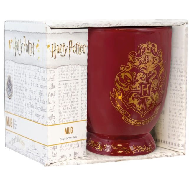 Cana Ceramica Harry Potter Hogwarts 250ML Rosu/Auriu