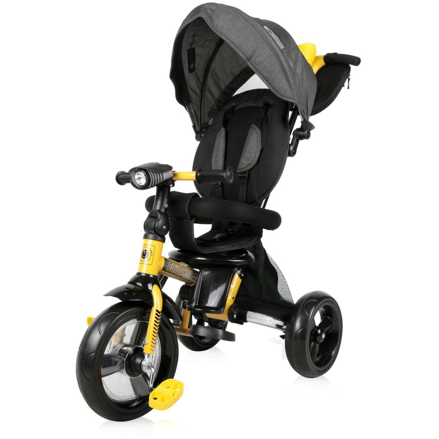 Tricicleta Multifunctionala 4in1 Enduro Scaun Rotativ Yellow & Black