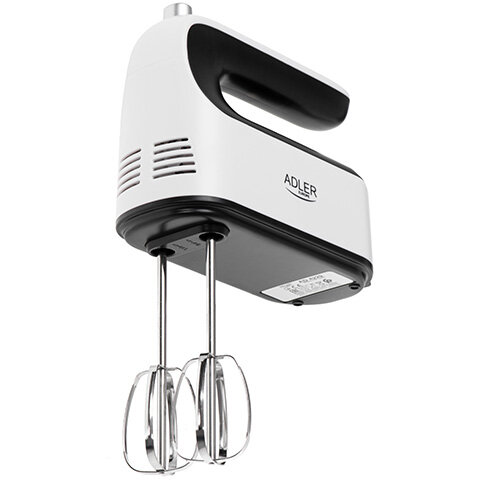 Mixer de Mână Adler AD 4229 9 Viteze Turbo 3 Tipuri de Atașamente 600W Alb/Negru — imaginea 2