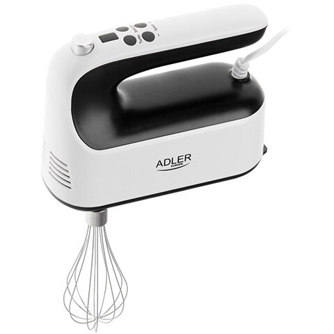 Mixer de Mână Adler AD 4229 9 Viteze Turbo 3 Tipuri de Atașamente 600W Alb/Negru — imaginea 4