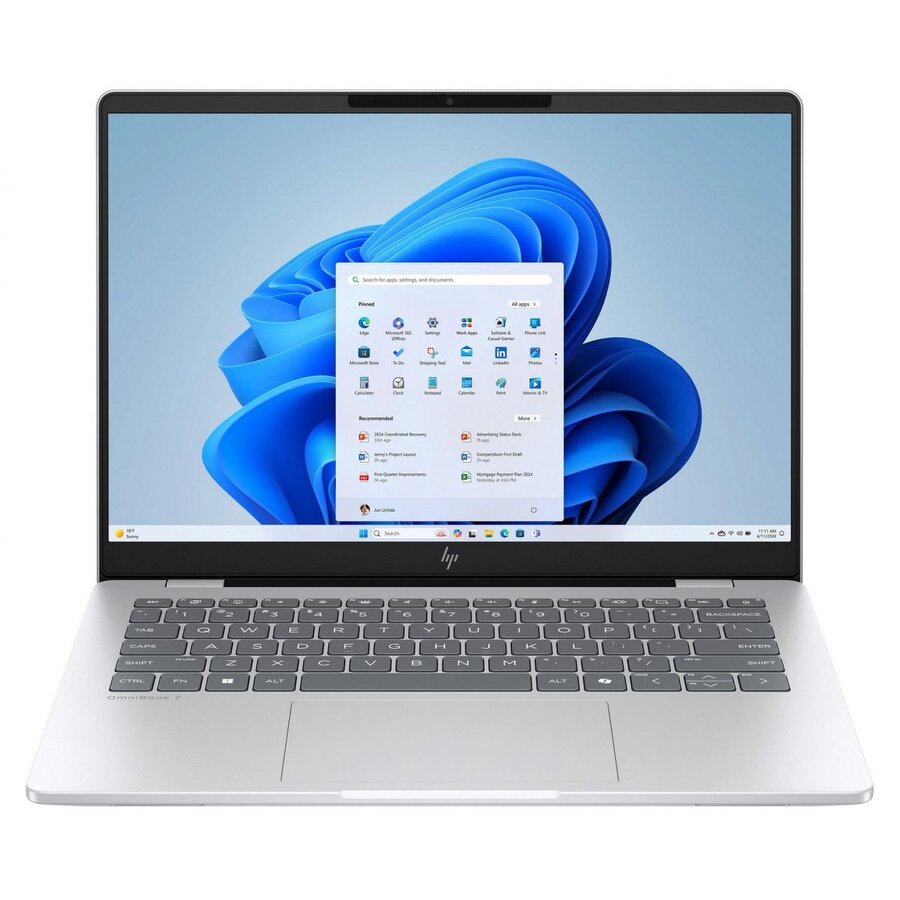 Laptop OmniBook 7 2K 14 inch Intel Core Ultra 5 225U 16GB 512GB SSD Windows 11 Home Silver