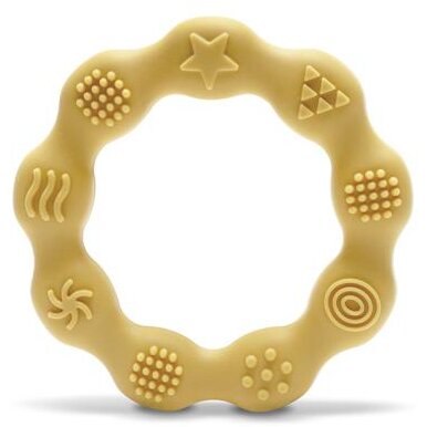 Jucarie de dentitie din silicon Lorelli Ring, 0 luni+, Verde - imagine 2