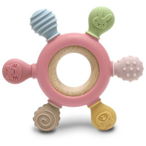 Jucarie Dentitie Rudder Pink