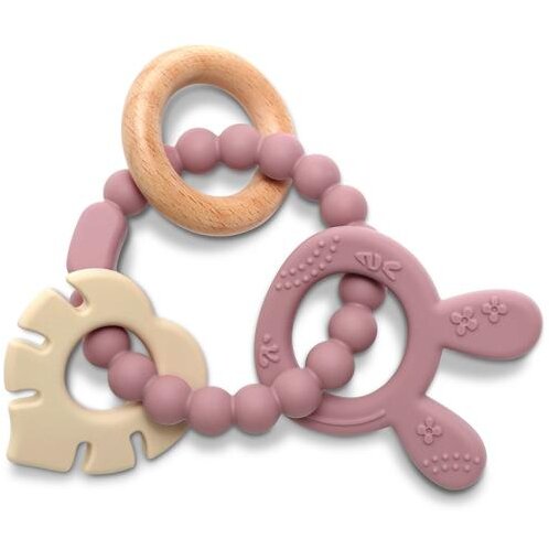 Jucarie Dentitie si Zornaitoare Rabbit Pink