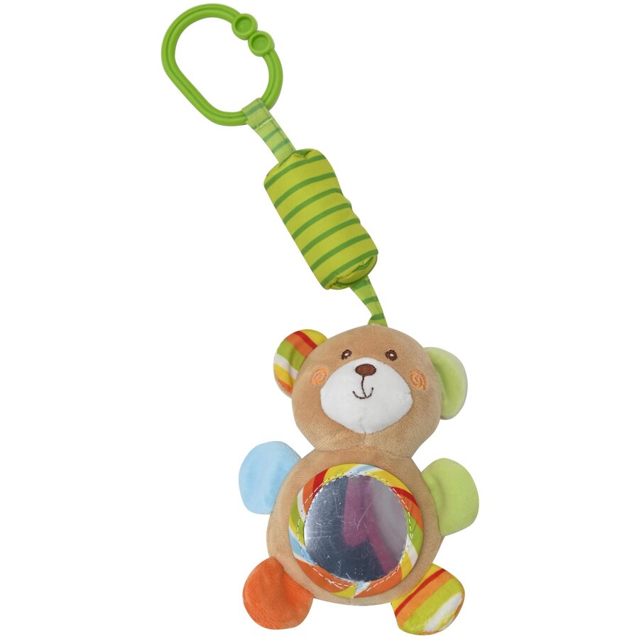 Jucarie de plus Lorelli Ursulet, 11 cm, zornaitor, 0 luni+ - imagine 2