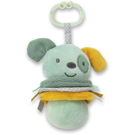 Jucarie de plus Lorelli Catelus, 16 cm, cu vibratie, zornaitoare, 0 luni+ - imagine 2