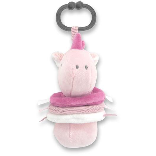 Jucarie de plus Lorelli Unicorn, 11 cm, zornaitoare, 0 luni+ - imagine 2