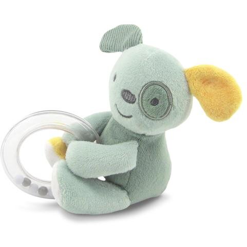 Jucarie de plus Lorelli Catelus, 13 cm, clopotel, cu oglinda, 0 luni+ - imagine 2