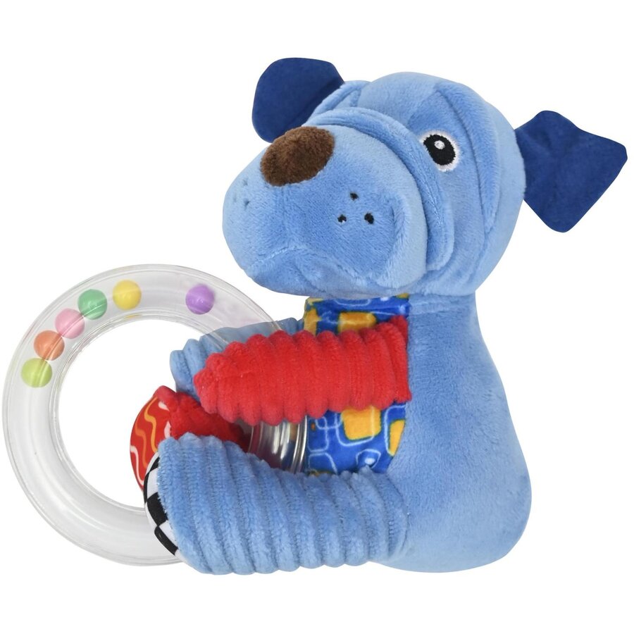 Jucarie de plus Lorelli Catelus, 16 cm, cu vibratie, zornaitoare, 0 luni+ - imagine 2