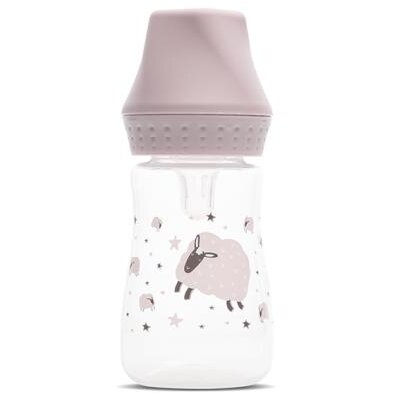 Biberon My Friend Tetina Moale din Silicon 0 Luni+ 125Ml Mellow Rose