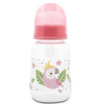 Biberon cu Capac 0 Luni+ 125ml Shell Pink