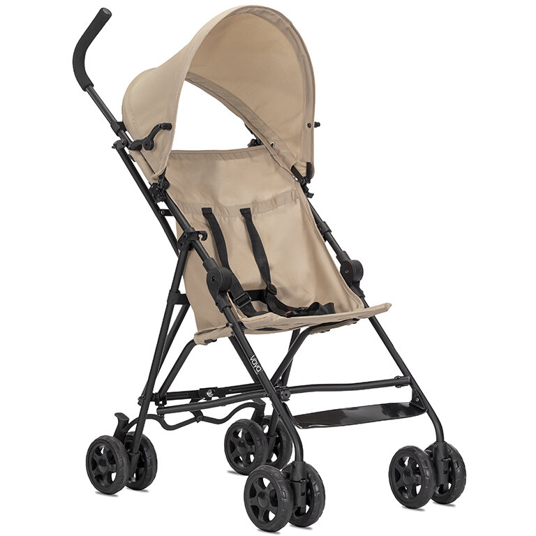 Carucior Sport Vaya Ultra Light Manere Ergonomice Roti Spate cu Frana Sincronizata pana la 22 Kg 6 Luni+ Beige