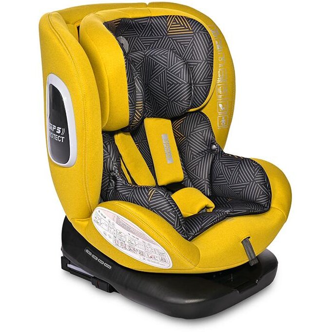Scaun Auto Copii Phoenix i-Size Isofix Rotativ 0 Luni - 12 Ani 40-150CM Galben/Negru