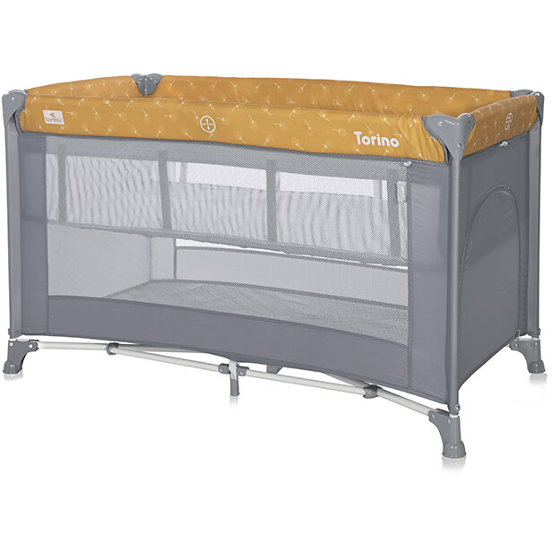 Pat Copii Pliabil Torino 2 Nivele Lemon Curry Floral