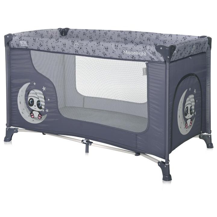 Pat Copii Pliabil Moonlight 1 Nivel Cool Grey Pandas