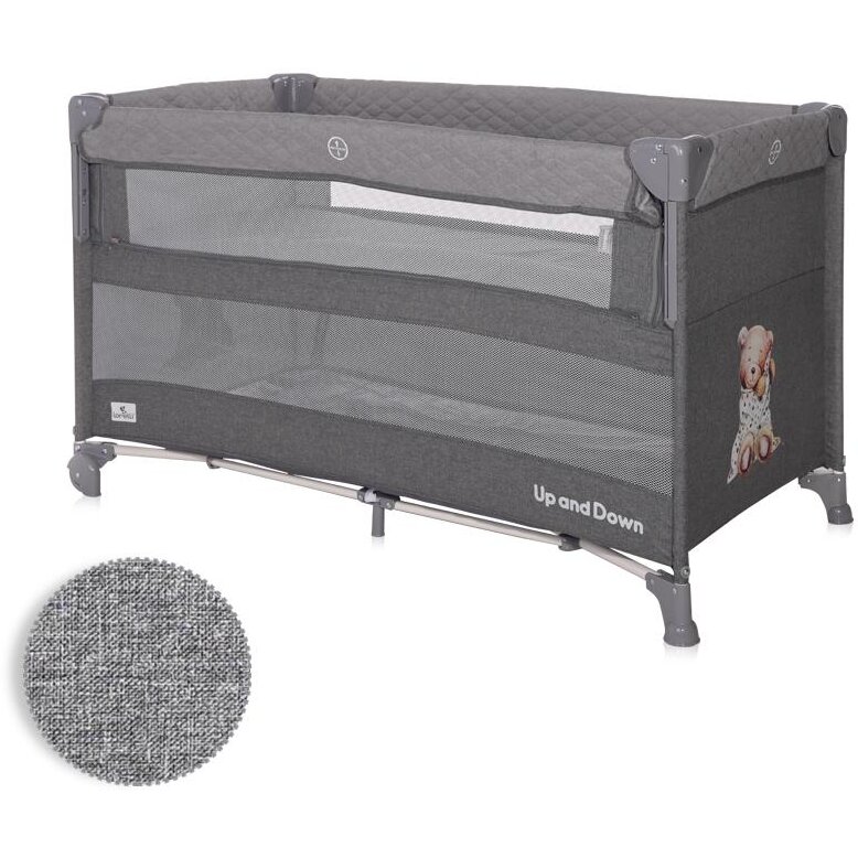 Pat Copii Pliabil Up And Down Laterala Culisanta Cool Grey Bear