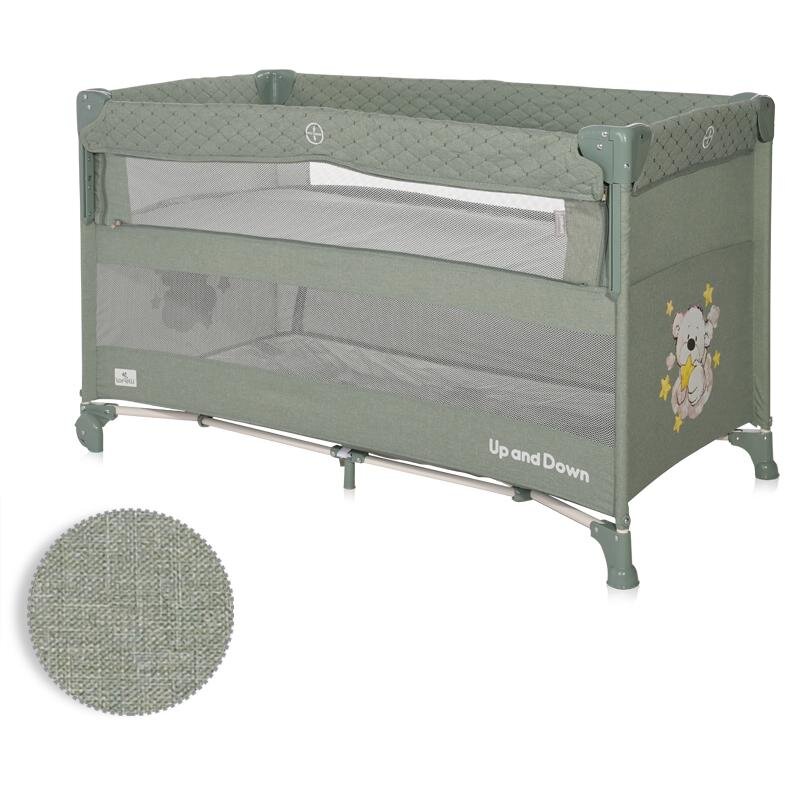 Pat Copii Pliabil Up and Down Laterala Culisanta Green Teddy Bear