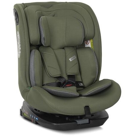 Scaun Auto Copii Rodeo i-Size Isofix Rotativ 0 Luni-12 Ani 40-150CM Max 36KG Verde/Gri