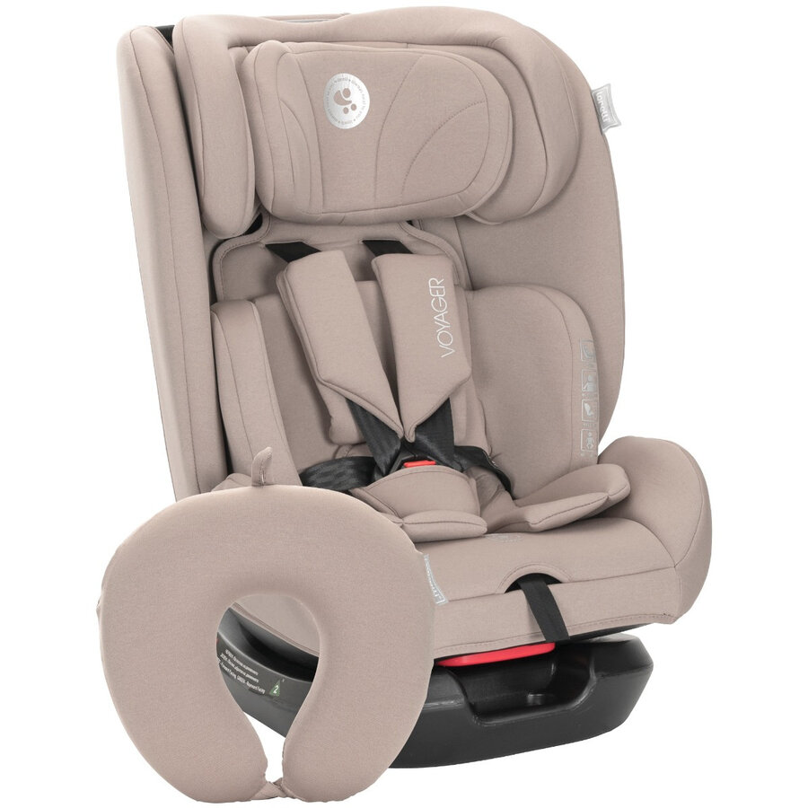 Scaun Auto Copii Voyager i-Size Pernuta de Calatorie Inclusa 0 Luni - 12 Ani 40-150CM Bej