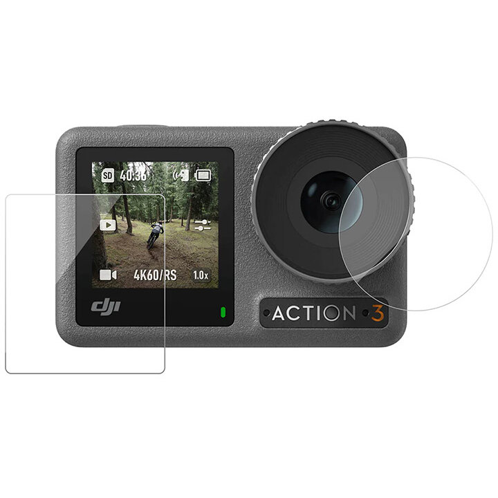 Accesoriu Camera Video Actiune OA-FLM-007 pentru camera video sport DJI Osmo Action 3/4, Transparent