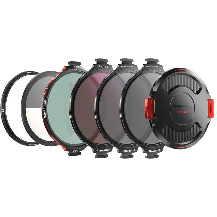 Accesoriu Camera Video Actiune Real Locking Mega Kit, VND / CPL /ND / Glow Mist / Capac obiectiv, Negru