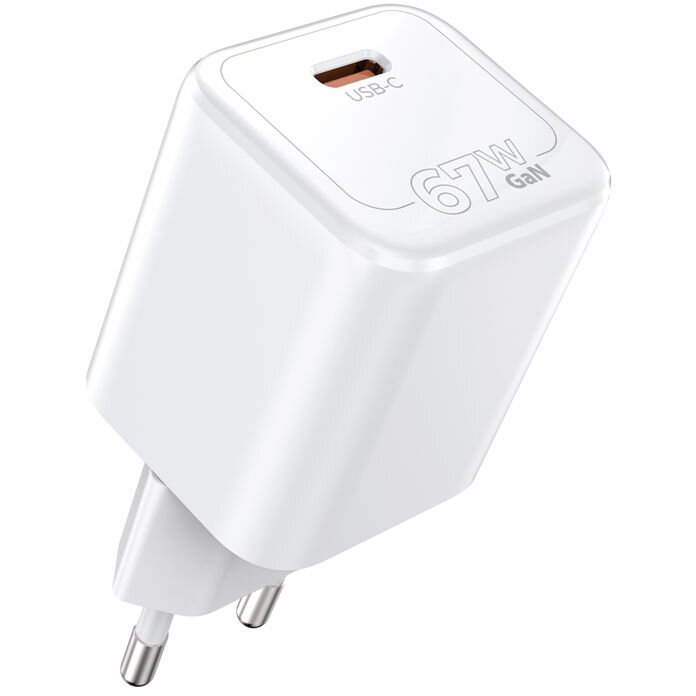 Incarcator retea Mobile Origin GaN, 67W, 3A, 1xUSB-C, Fast Charging, Alb - imagine 2