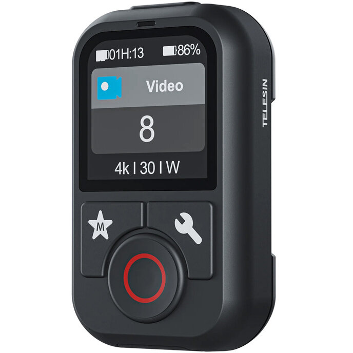 Accesoriu Camera Video Actiune S5 pentru GoPro Hero 13 / 12 / 11 / 10 / 9 / 8 / MAX, Raza acoperire 60m, Pana la 5 camere in acelasi timp, Negru